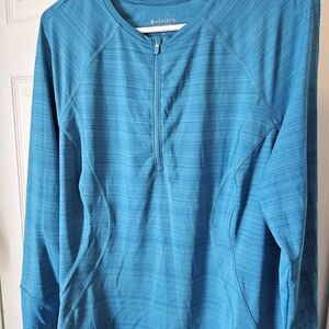 Athleta Teal Half-Zip Activewear Top